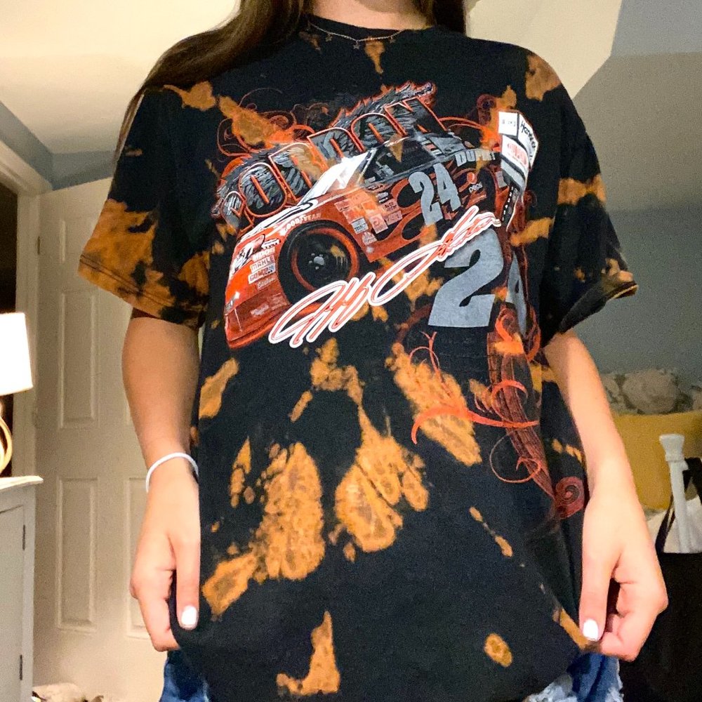 NASCAR bleach tie dye T-shirt